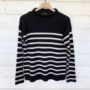 Ann Taylor Cashmere Wool Blend Striped Sweater